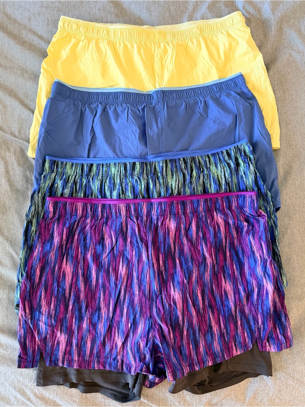 EUC- Women’s Eddie Bauer Performance Shorts Pack — Yellow, Blue, Multicolor